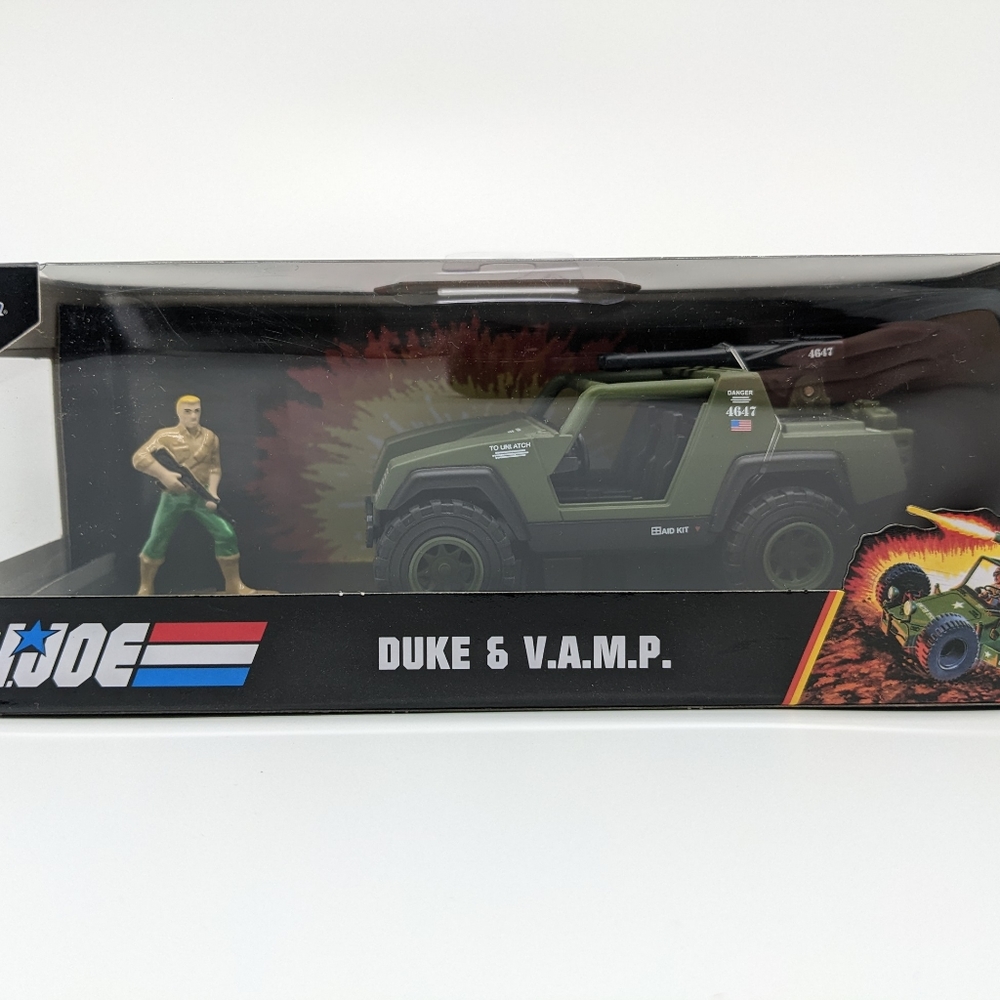 Jada Hollywood Rides: 1:32 Scale G.I. JOE Duke & V.A.M.P Green Model 33083 NEW - Picture 3 of 4